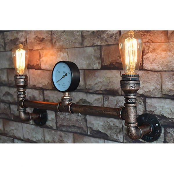 Retro Wandverlichting / Wandlamp | Vintage Wandverlichting / Wandlamp | Industriële Wandverlichting / Wandlamp – Waterpijp / Pijp Lamp Loft