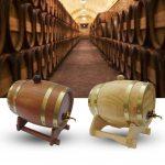 Eiken Houten Vat voor Wijn, Whiskey of Rum | Vintage Wijnvat/Wijndispenser/Whiskeydispenser | Brouwvat/Drankvat | Oak Wood Vat met Kraan