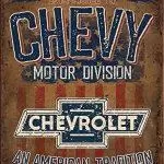 1956 Chevy Genuine Parts Pistons Metal Tin Signs Wall Decor Board Retro Wall Decor for Bar Pub Funny Tin Sign
