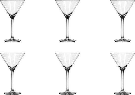Siësta Ver weg Ruwe olie 6x Cocktail/martini glazen transparant 260 ml Specials serie - 26 cl -  Cocktail glazen - Cocktails drinken - Cocktailglazen van glas | Barlifestyle